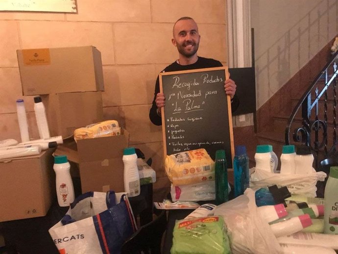 Cs Andratx recoge 100 kg de artículos de primera necesidad para los afectados del volcán de La Palma