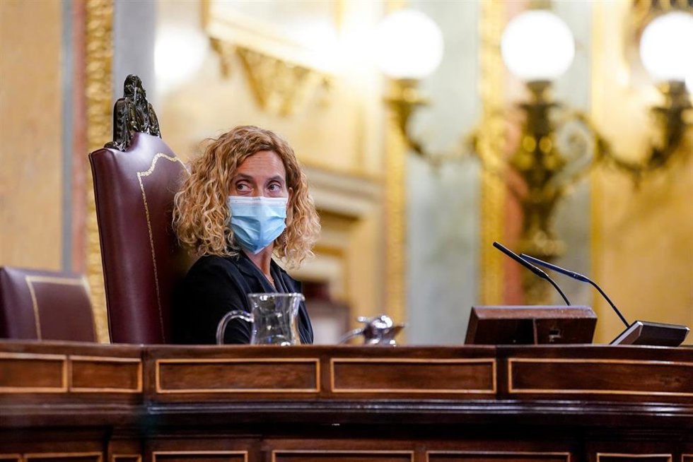 Archivo - La presidenta del Congreso, Meritxell Batet, en una sesión plenaria