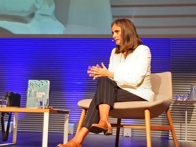 La directora general de Sostenibilidad de Endesa, María Malaxechevarría, en el Palacio de Congresos de Palma.