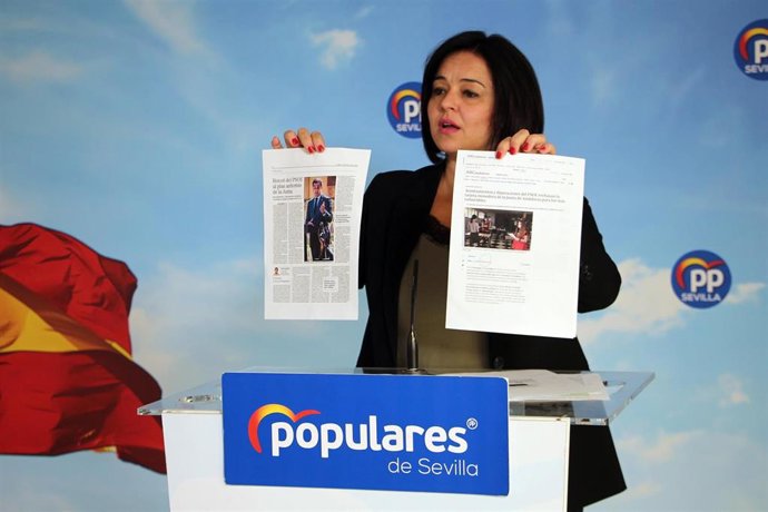 La presidenta del PP de Sevilla, Virginia Pérez