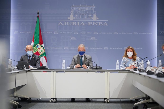 El Lehendakari, Iñigo Urkullu, preside el último Consejo Asesor del Plan de Protección Civil de Euskadi (LABI) antes de desactivar la emergencia sanitaria