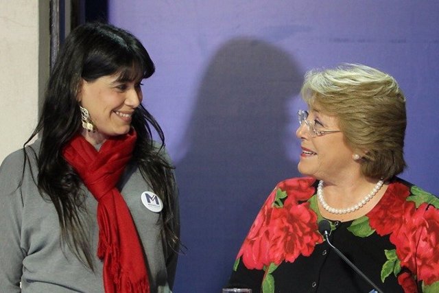 Archivo - Javiera Blanco, vocera de Michelle Bachelet