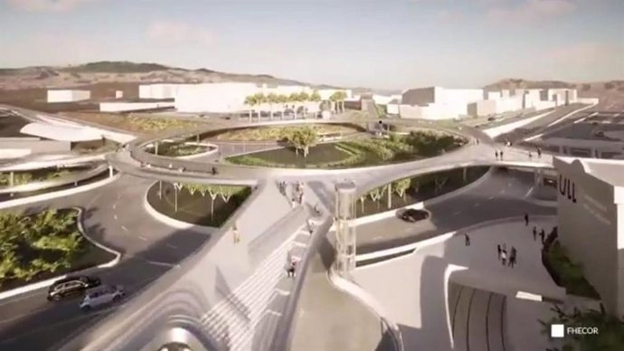 Archivo - Infografía del proyecto de la pasarela peatonal del Padre Anchieta