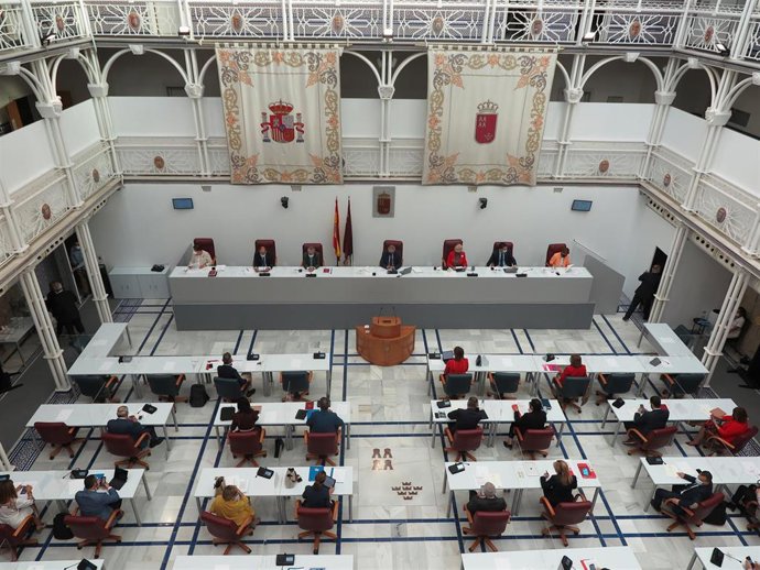 Imagen del Pleno de la Asamblea Regional de Murcia