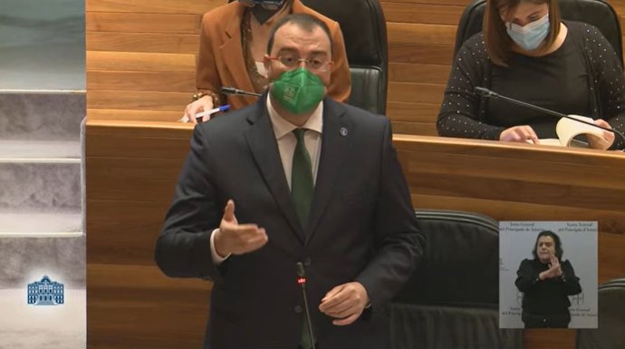 El presidente del Principado, Adrián Barbón