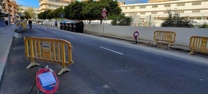 Obras municipales en Son Dameto.