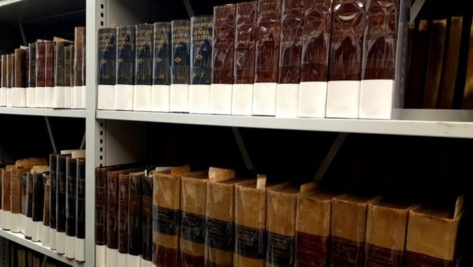 Libros del fondo bibliográfico del antiguo Hospital de Santa Caterina de Girona