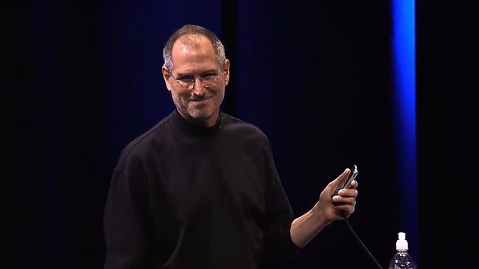 Steve Jobs en un evento de presentación de Apple.