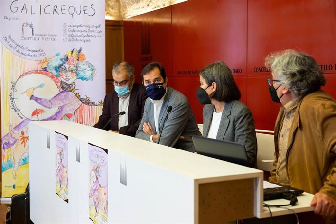 Presentación del Festival Galicreques 2021 en el Ayuntamiento de Santiago de Compostela