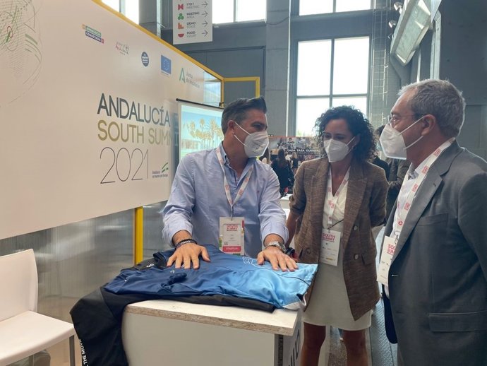 El consejero de  Transformación Económica, Industria, Conocimiento y Universidades, Rogelio Velasco,  durante su participación en la novena edición del 'South Summit'.