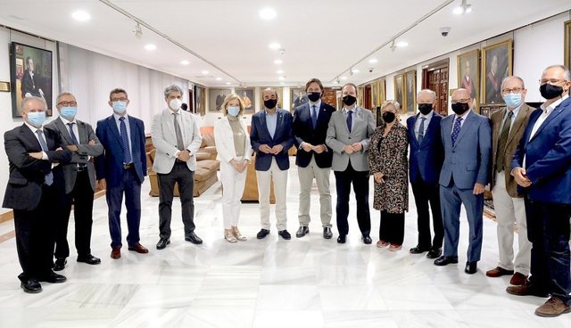 Firma del convenio entre la US, la UPO, la UNIA y Civisur