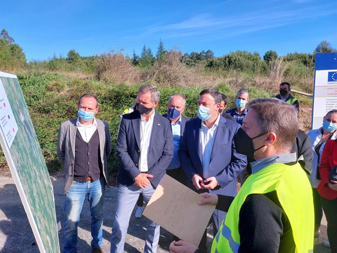 Visita a las obras de la senda ciclista de Cecebre (Cambre), A Coruña