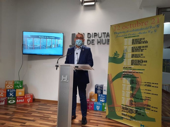 Presentación de la programación especial prevista del 9 al 12 de octubre en el Muelle de las Carabelas.