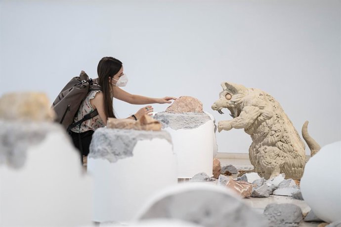 Una de las ratas de la exposición 'Un ejercicio de violencia' de Guillermo Ros