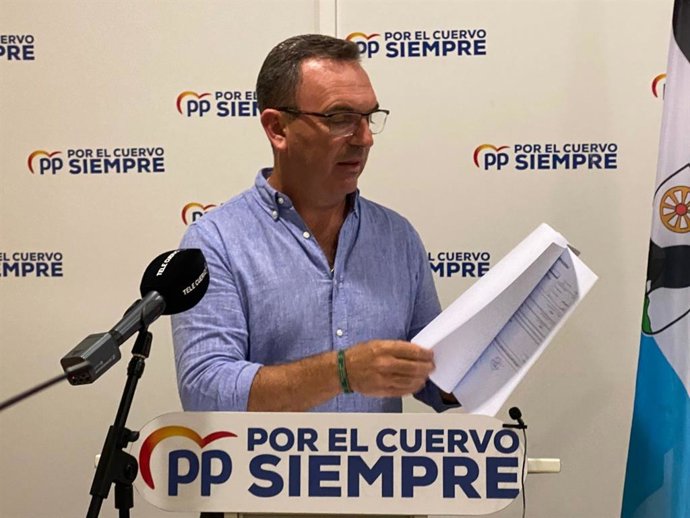 El portavoz del PP en rueda de prensa