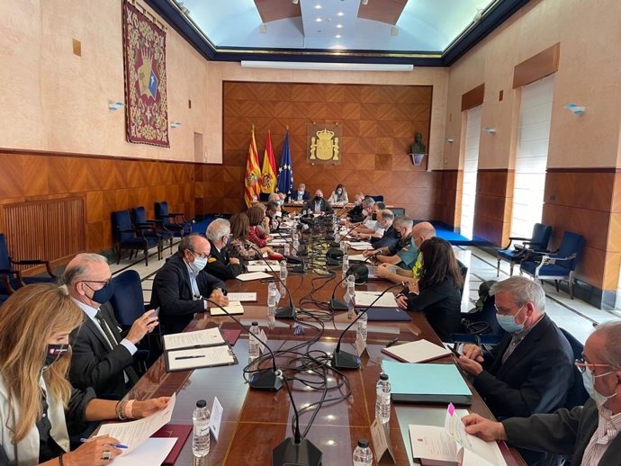 Reunión de la Junta Local de Seguridad de Zaragoza.