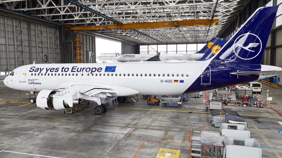 Archivo - Avión de Lufthansa.