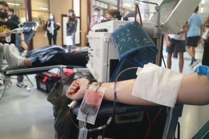 Donación de sangre.