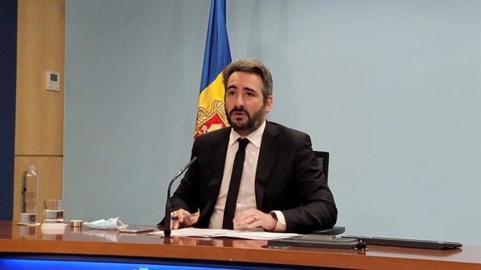 El ministro de Finanzas y Portavoz de Andorra, Eric Jover.