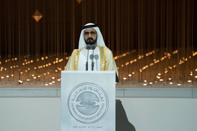 Archivo - El vicepresidente y primer ministro de Emiratos Árabes Unidos (EAU), Mohammed bin Rashid al Maktum