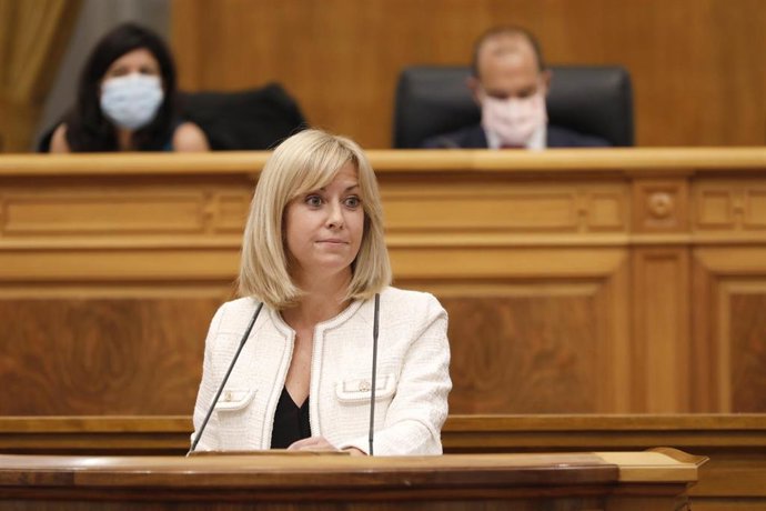 La portavoz del PSOE en las Cortes regionales, Isabel Abengózar