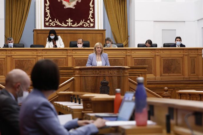 La diputada de Cs, Carmen Picazo, en su intervención en la segunda sesión del Debate sobre el Estado de la Región.