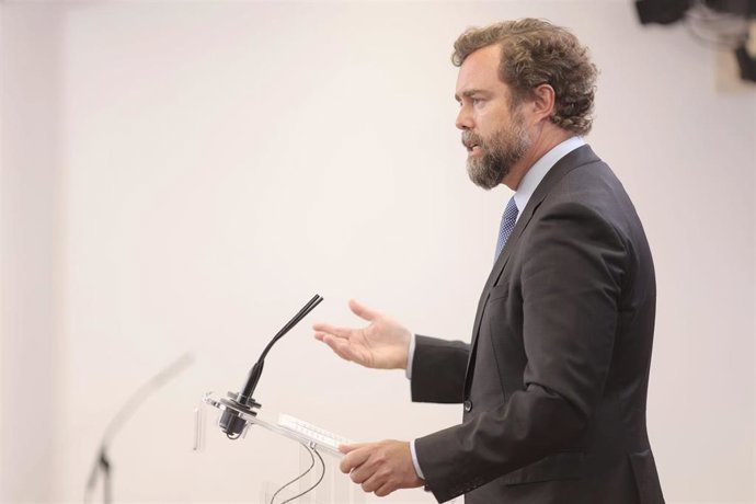 El portavoz parlamentario de Vox, Iván Espinosa de los Monteros.