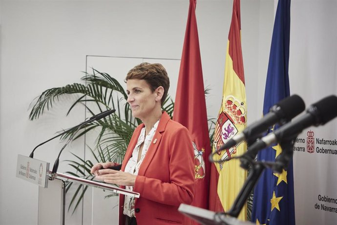 La presidenta de Navarra, María Chivite