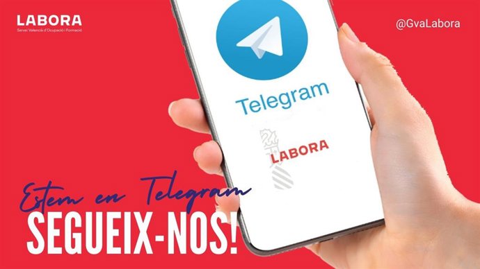 El canal de Telegram de Labora supera las 2.000 suscripciones en un mes de funcionamiento