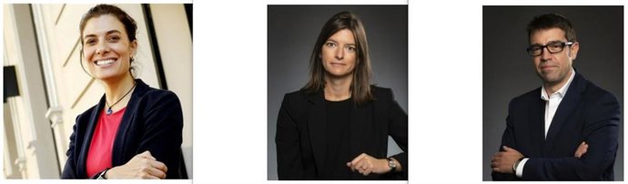 Beatriz Navarro, nueva directora de Marketing; Ainoa Rey, nueva Directora de Operaciones y Eduardo Urbina , nuevo director de Posventa y Calidad