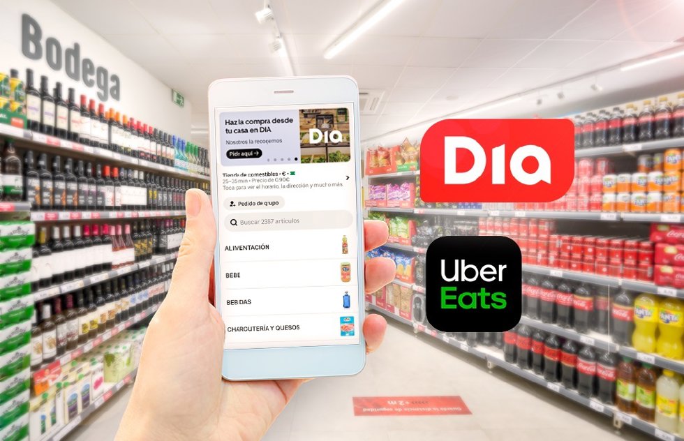 Acuerdo entre Dia y Uber Eats