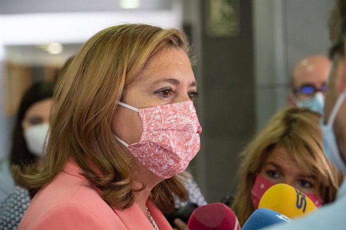 La consejera de Educación, Cultura y Deportes, Rosa Ana Rodríguez, en Albacete