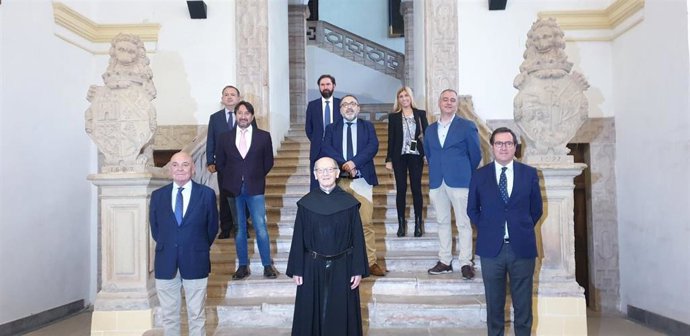 Visita de Antonio Garamendi a San Millán