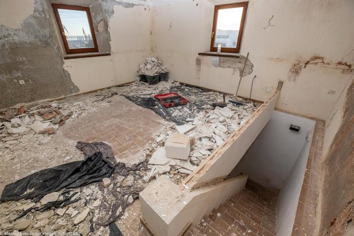 Interior del Torreón de las Puertas de Tierra