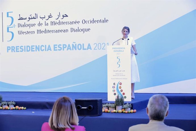 Yolanda Díaz en el Foro del Mediterráneo Occidental 5+5