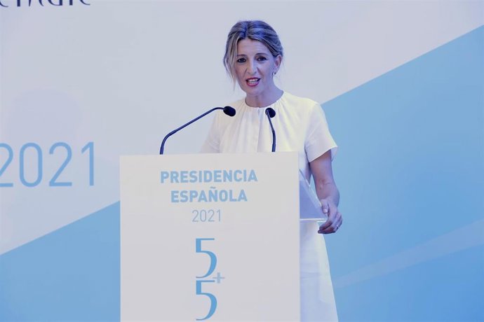 Yolanda Díaz interviene en el Foro del Mediterráneo Occidental 5+5
