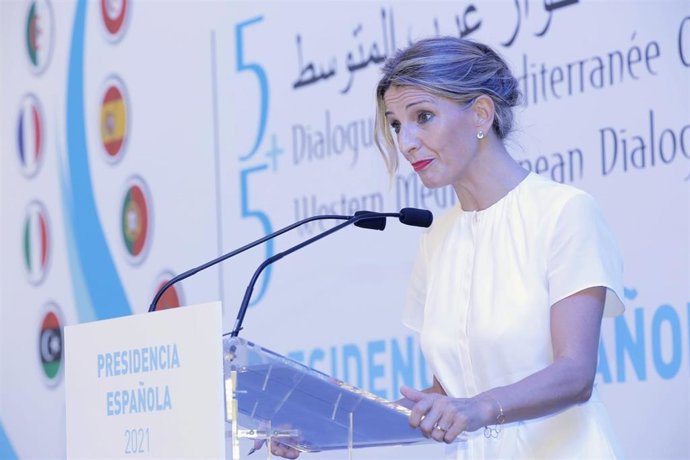 Yolanda Díaz en el Foro del Mediterráneo Occidental 5+5