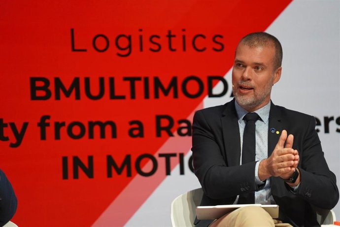 El presidente del Port de Tarragona, Josep Maria Cruset, durante su participación en BNEW.