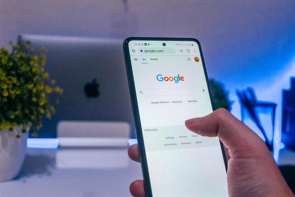 Buscador de Google en un móvil Android.
