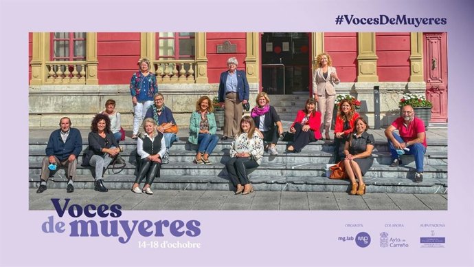 Participantes de #VocesDeMuyeres en la rueda de prensa celebrada
