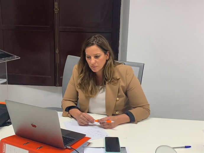 Archivo - Estefanía Brazo, diputada provincial de Cs en la Diputación de Cádiz