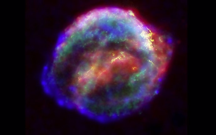 Remanante de la supernova que Kepler identificó como estrella