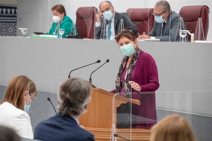 La portavoz regional de Podemos, María Marín