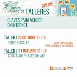 Imagen promocional de los talleres organizados por Iprodeco.