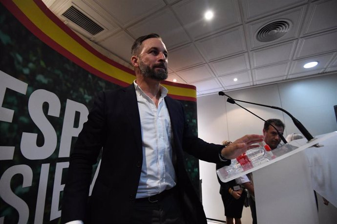 Archivo - Abascal en un acto previo en Ceuta