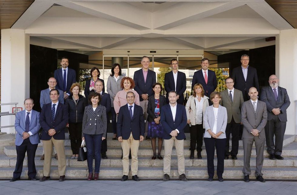 Equipos de rectorado de la UPNA y la Universidad de Navarra