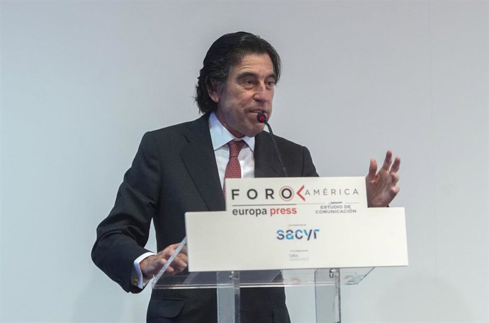 Archivo - El presidente de presidente de Sacyr, Manuel Manrique, interviene un coloquio organizado por Europa Press y Estudio de Comunicación de Foro América, a 15 de junio de 2021, en Madrid (España)