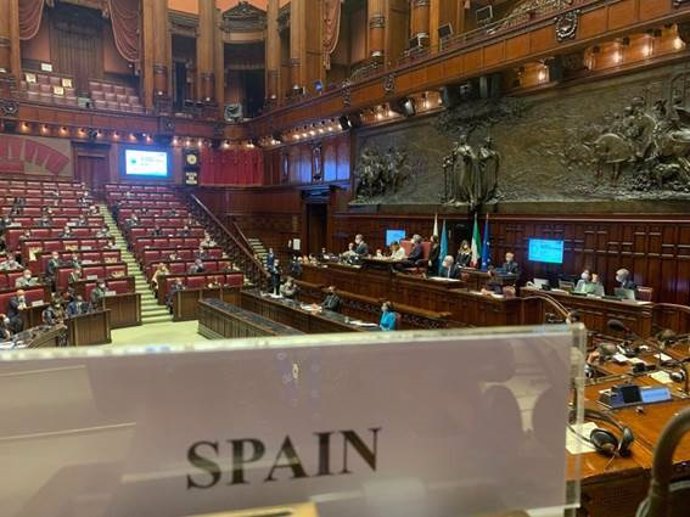 Reunión parlamentaria previa a la 26 Conferencia de Naciones Unidas sobre el Cambio Climático (Pre-COP26) en la Cámara de Diputados italiana