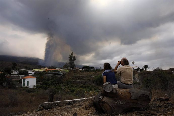 Imagen de archivo de la erupción 