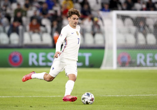 Antoine Griezmann of France during the UEFA Nations League, Semi-final football match between Belgium and France on October 7, 2021 at Allianz Stadium in Turin, Italy - Photo Jean Catuffe / DPPI